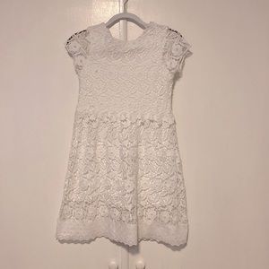 Zara girls white lace dress. Soft Collection